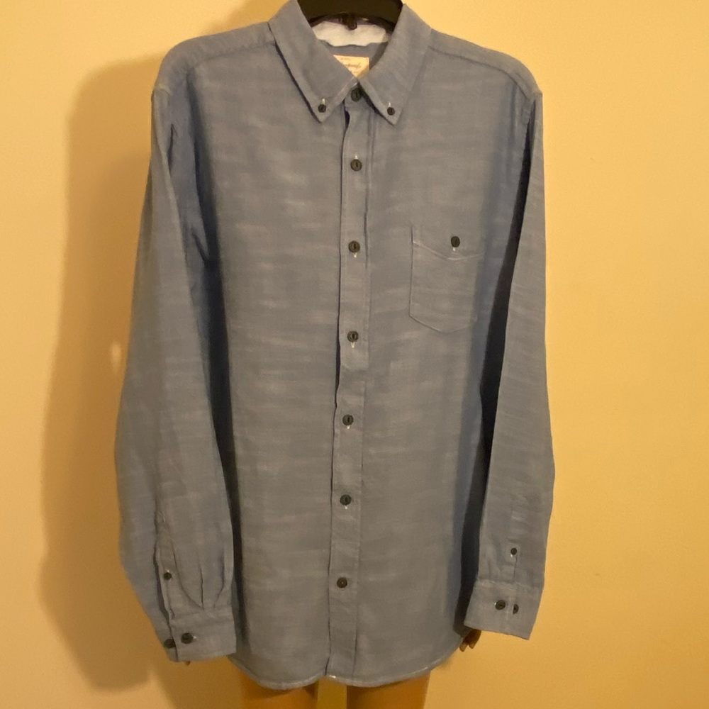 Original Weatherproof Vintage Since 1948 Country Twill Casual Button Down